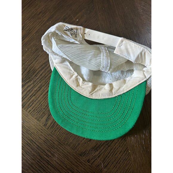 Vintage Spartans Mesh Trucker Hat Green & White One Size Fits 6 7/8 - 7 3/4 Snap - Picture 6 of 7